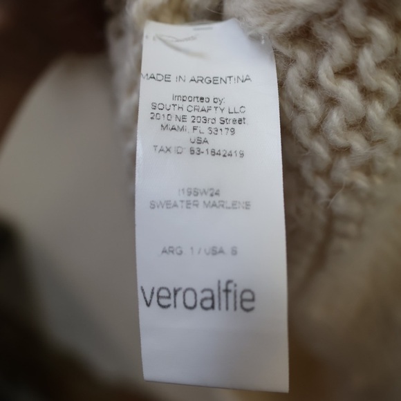 Veroalfie Mohair Wool Blend Marlene Fringed tunic Sweater - Picture 5 of 10
